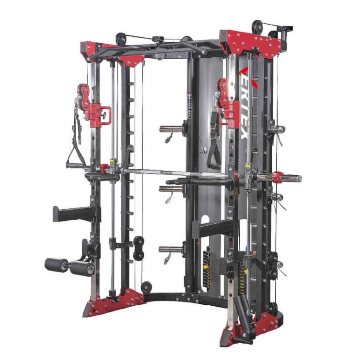 Двойная регулируемая тяга с машиной Смита и станцией для приседаний Apex Fitness GA-1000