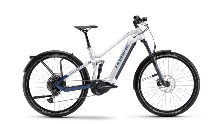 Электровелосипед HAIBIKE ADVENTR FS 9 i720Wh 12-G NX Eagle24 silver/blue