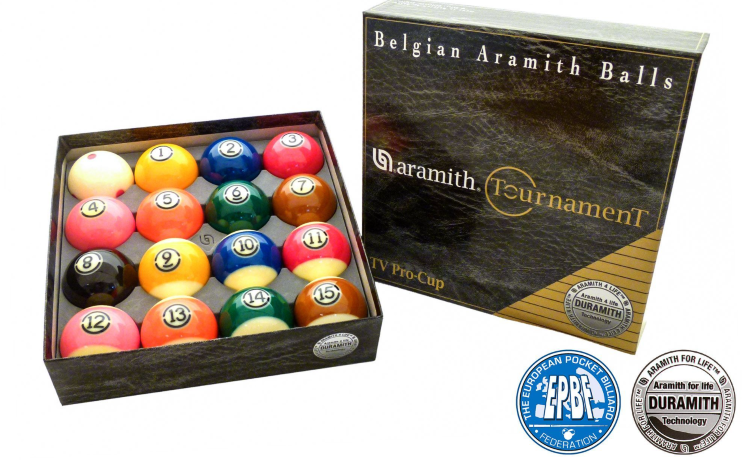 Комплект шаров 57.2 мм "Aramith Tournament Pro Cup TV"